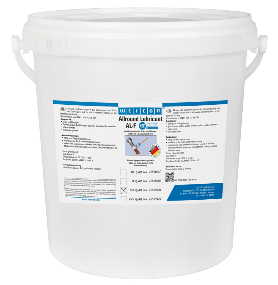 AL-F High-Performance Grease | Food-safe multi-purpose grease