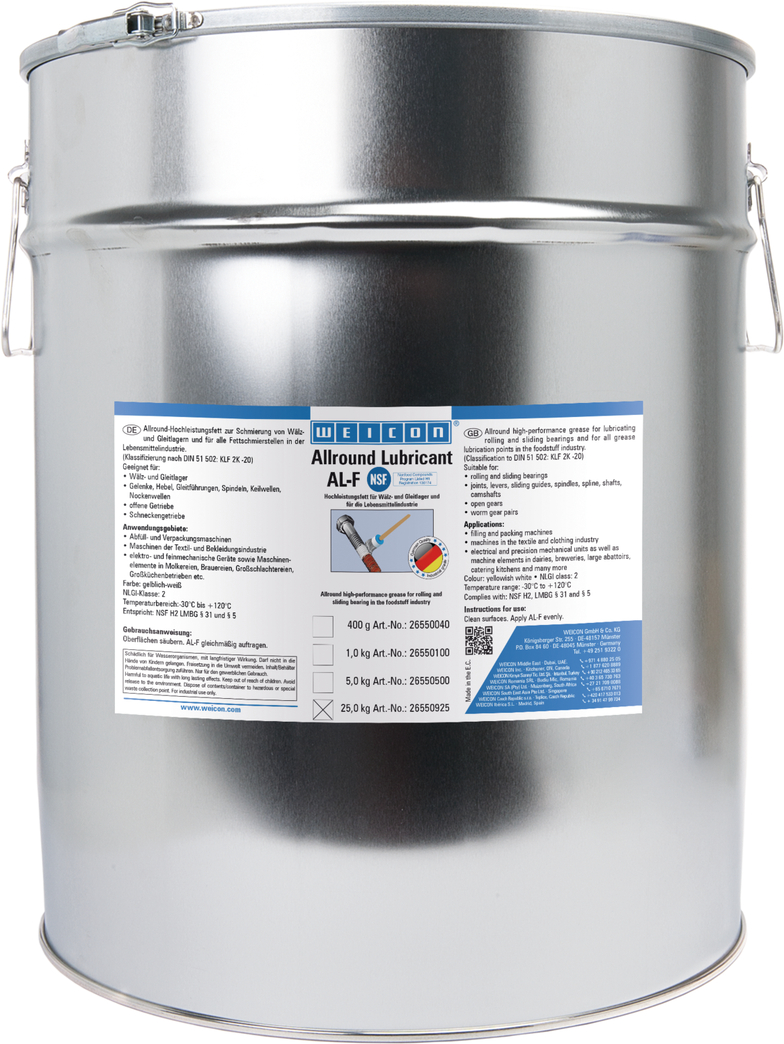 AL-F High-Performance Grease | Food-safe multi-purpose grease