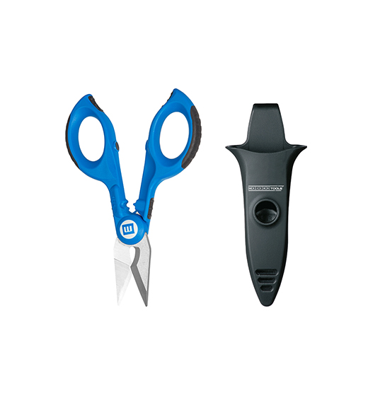 Cable Scissors No. 35 | with 2-component handles for more safety incl. stripping and crimping function